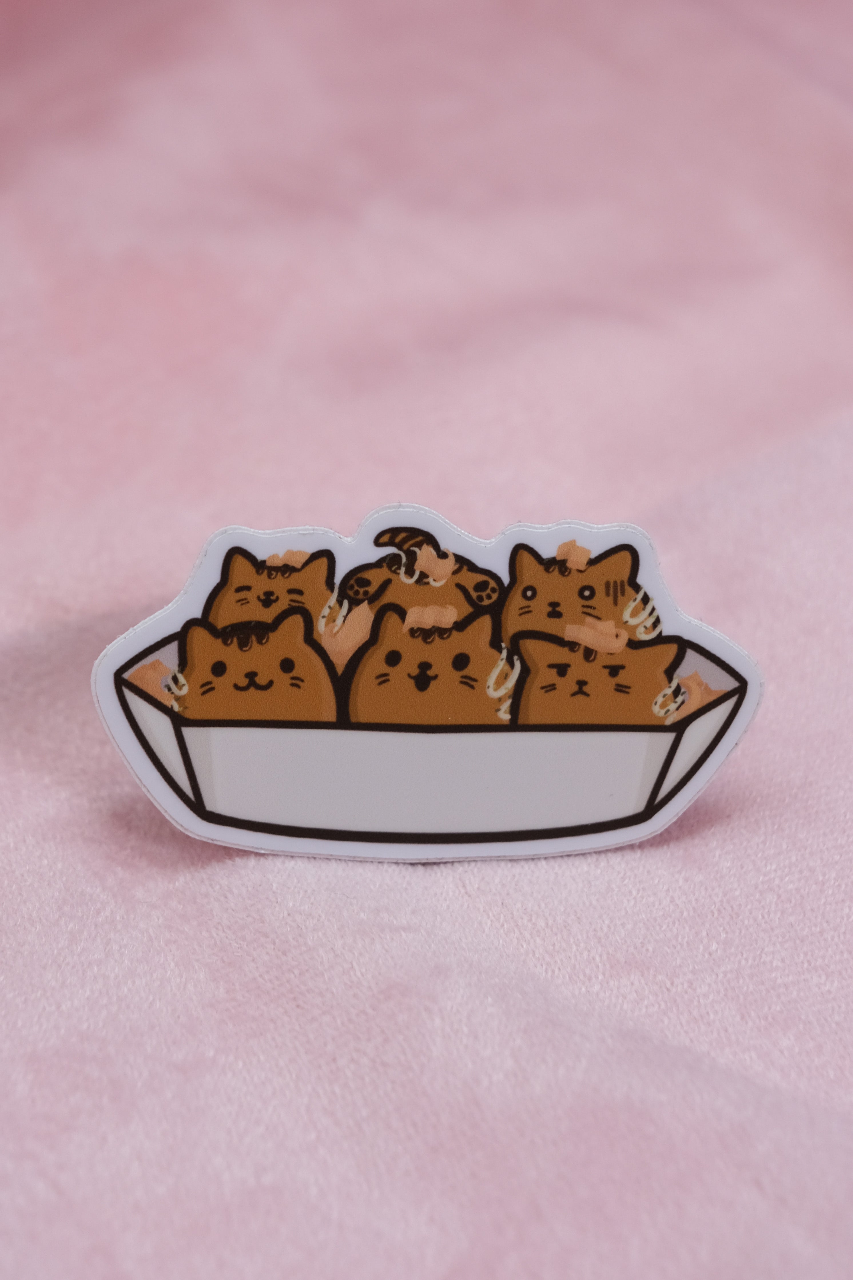 Takoyaki Kitties (Takoya-kitties) Premium Matte Vinyl Sticker